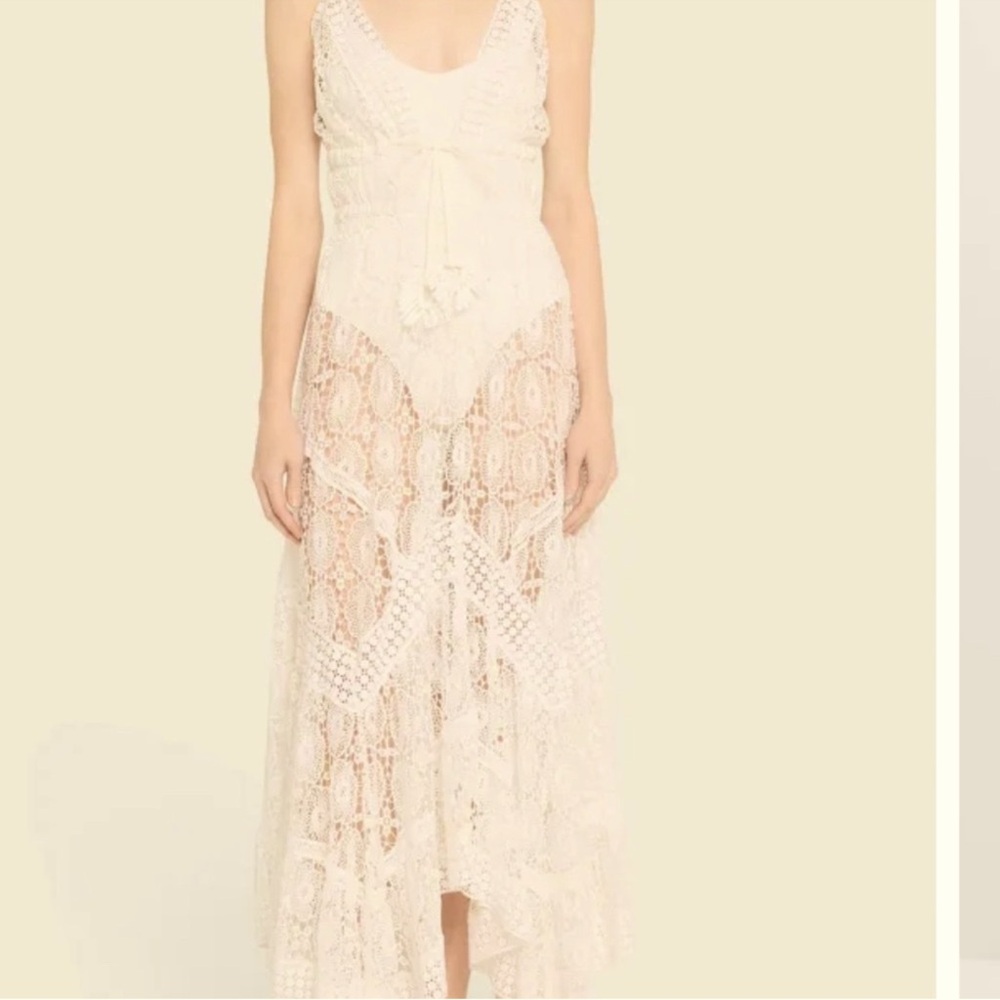 NWT Ramy Brook Austyn Crochet Lace Maxi Dress - Picture 2 of 8